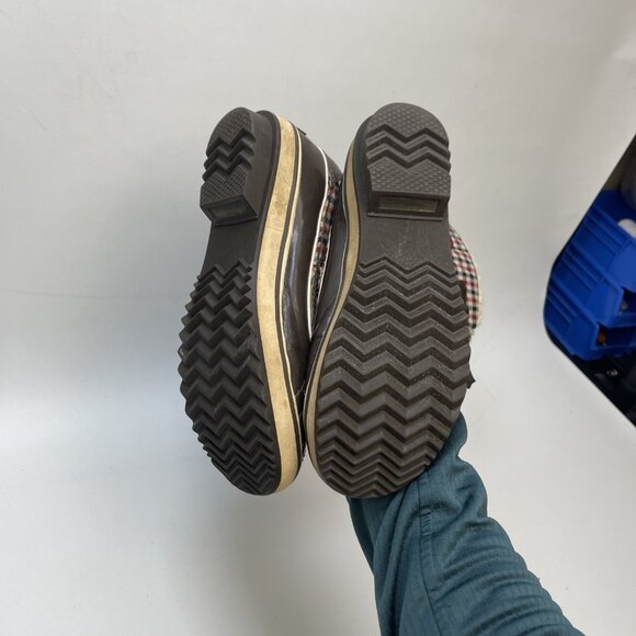 Sorel Winter Boots Wom Sz 8 US Red Plaid Lace Up Waterproof Sherpa Fleece Lined - Picture 7 of 12